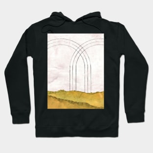 Abstract landscape and arch Hoodie